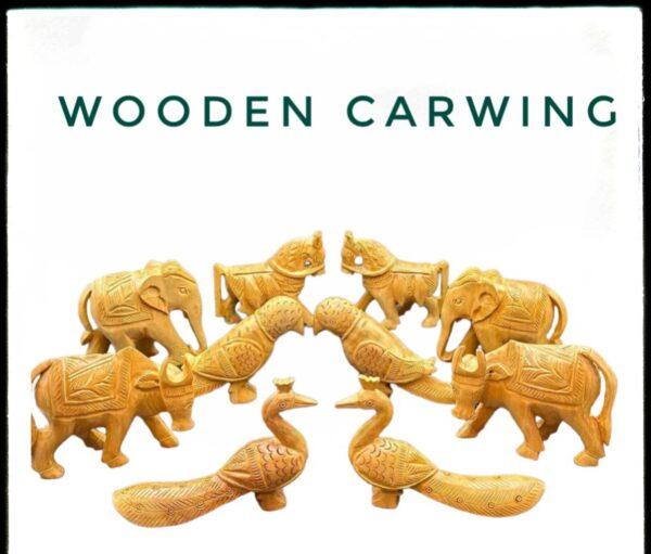 wooden carving khilona
